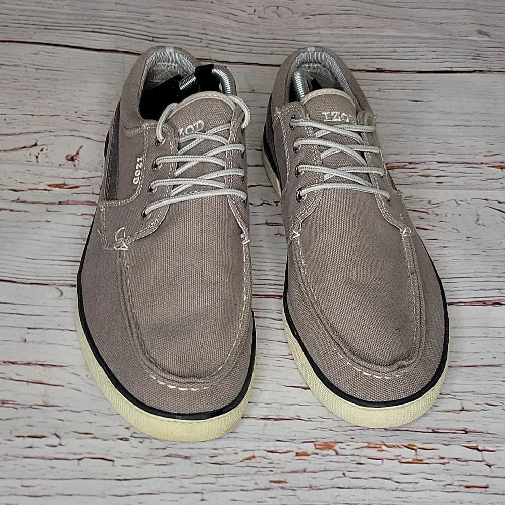 IZOD OASIS Men's Linen Taupe Casual Shoes Size 11